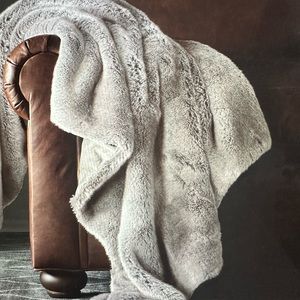 RH Luxe Faux Fur Throw